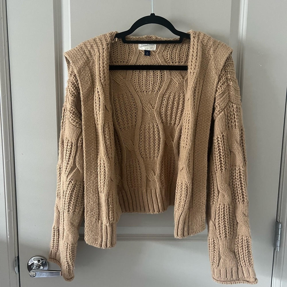 Universal Thread Tan Cable Knit Cardigan